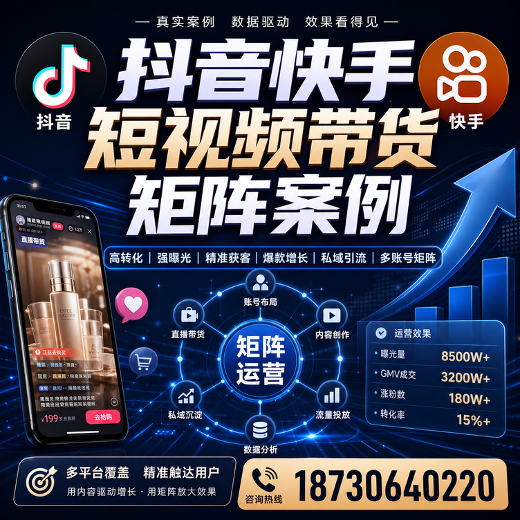龙岩短视频带货团队多平台矩阵自动分发案例